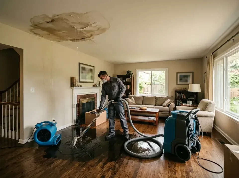 attic-pipe-burst-ceiling-drip-008 — frequently asked questions, Water Damage Restoration & Carpet Care in Collinsville, IL
